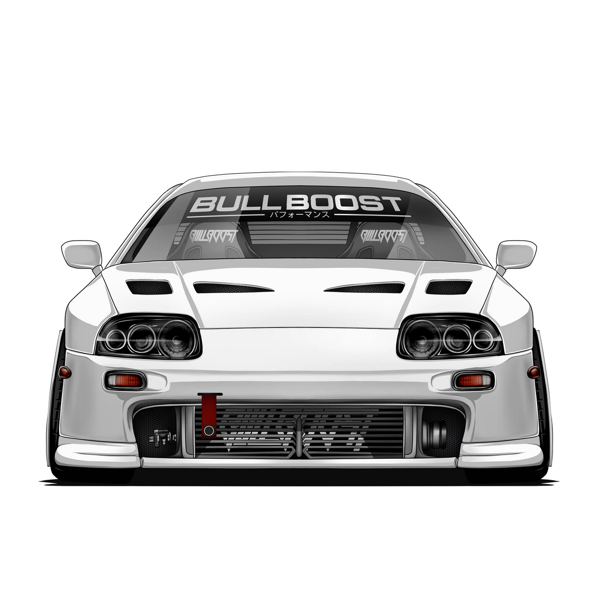Bull Boost Vinyl Window Banner - Modern - image 3