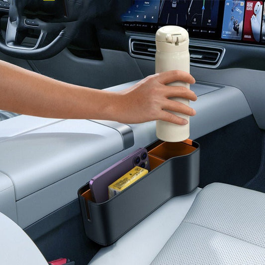 Tesery Seat Gap Filler for Tesla | Universal Fit | Premium Leather & Cotton