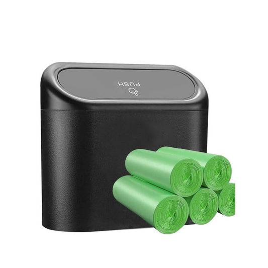 Tesery Car Trash Can with 8 Rolls of Garbage Bags for Tesla