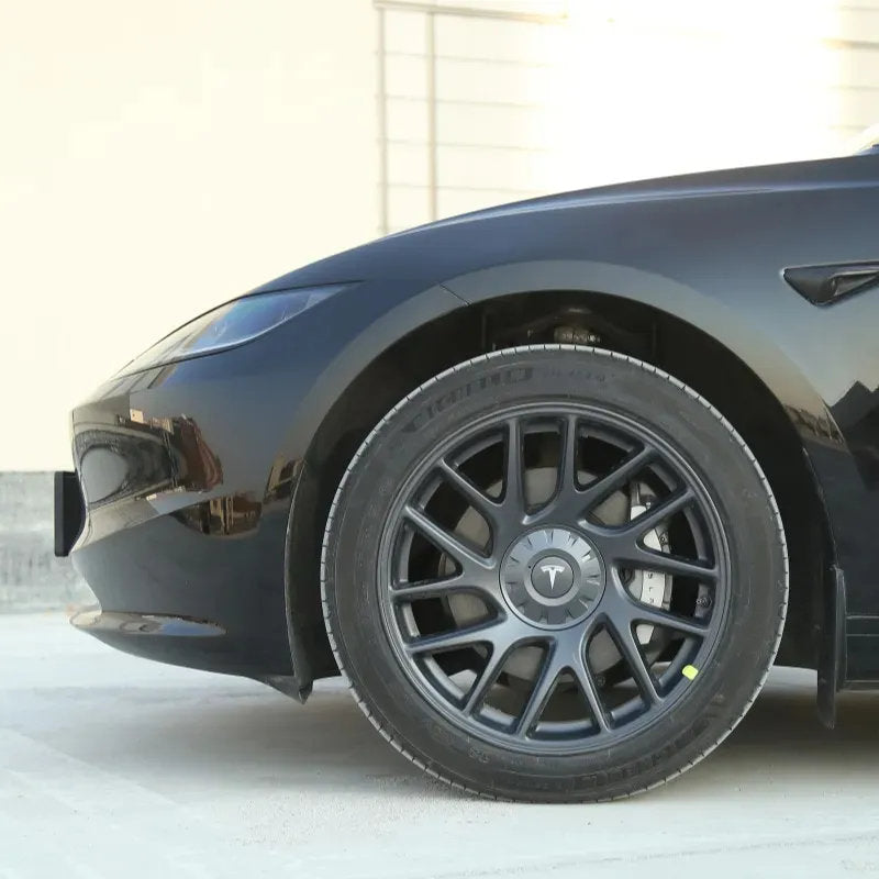 Teskay Tesla Model 3 Highland Wheel Center Caps - 18/19 inch ABS Hub Caps - Full Coverage Protection & Easy Snap-On Installation