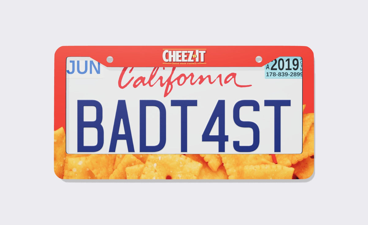 Cheez-It License Plate Frame