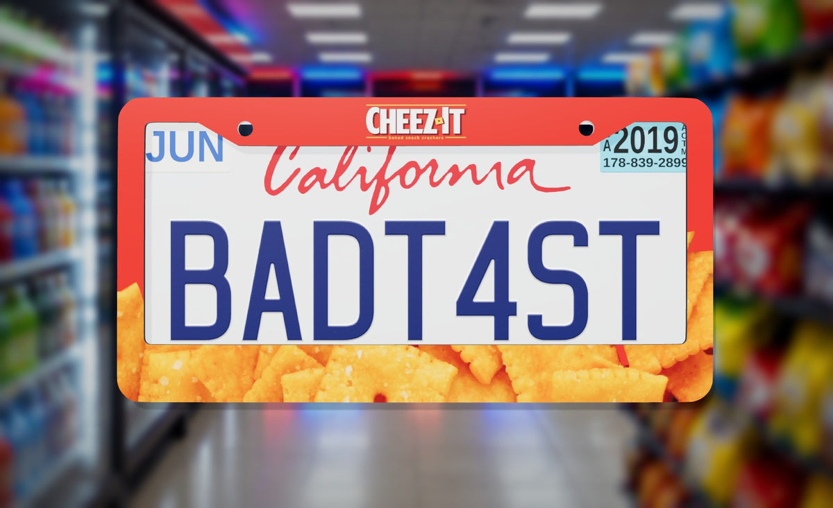 Cheez-It License Plate Frame