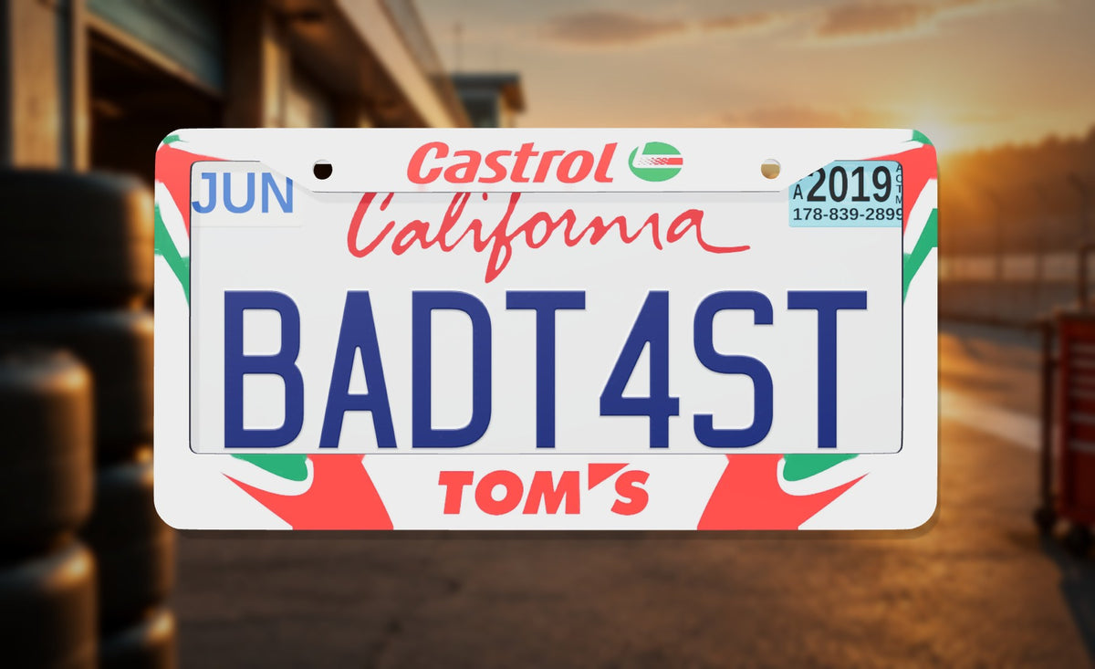Castrol TOM'S  License Plate Frame
