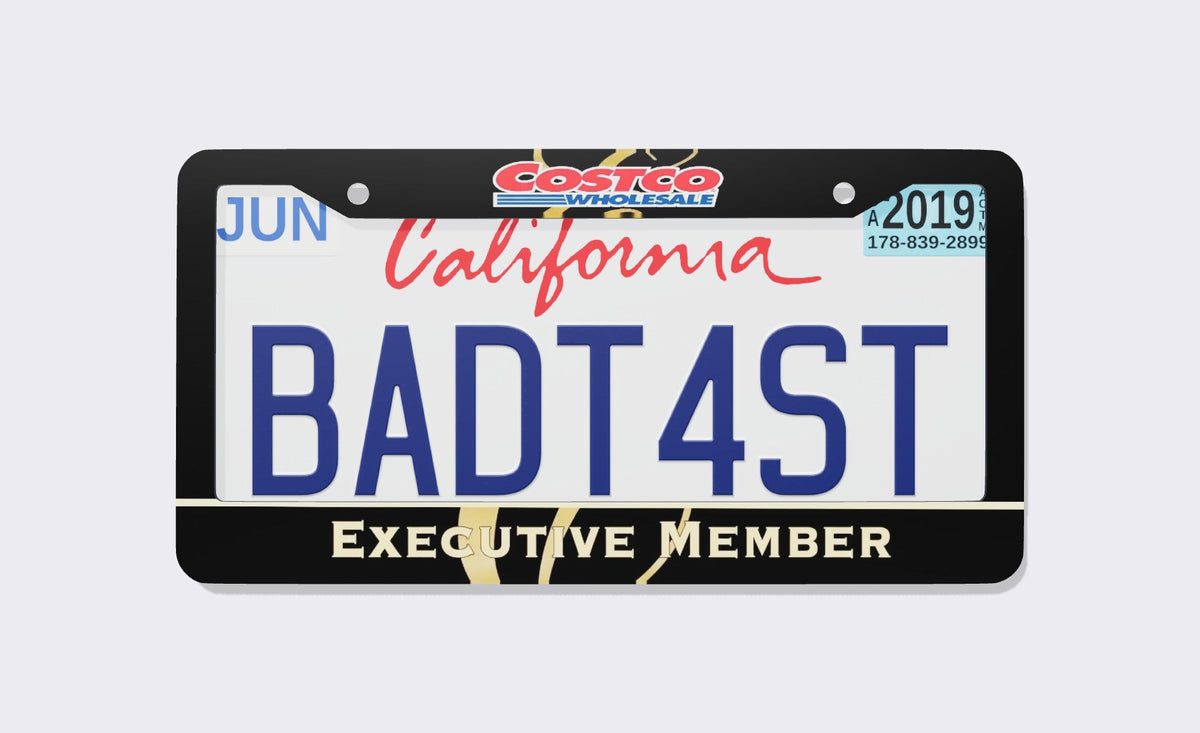 Costco "Executive Member" License Plate Frame