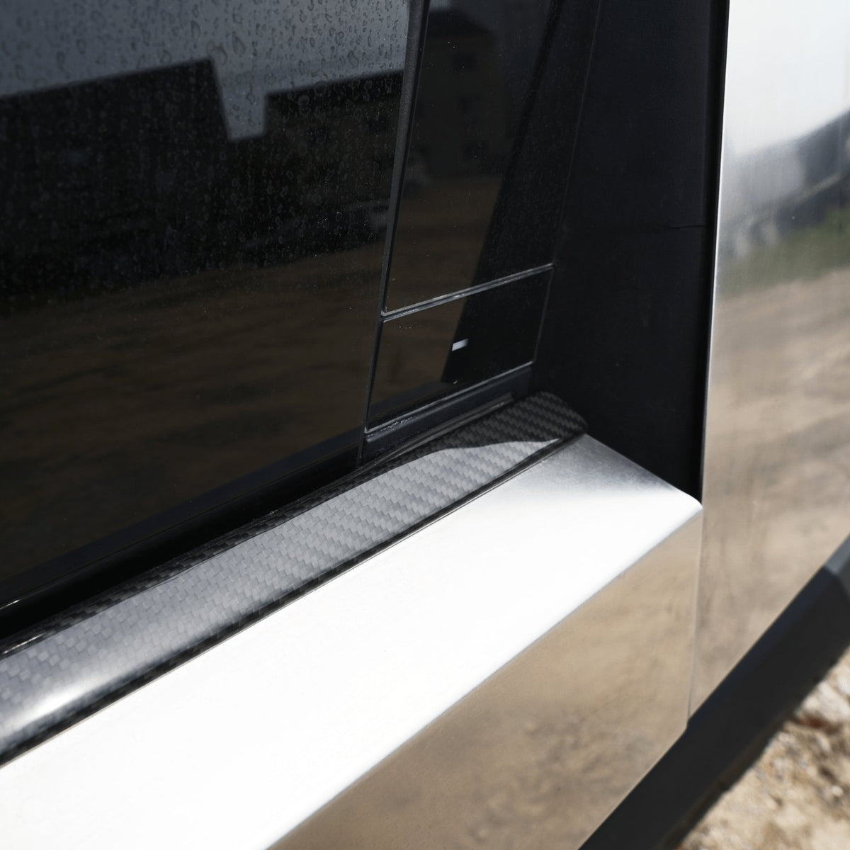 CyberGearco [Real Carbon Fiber] Car Window Trim For Cybertruck