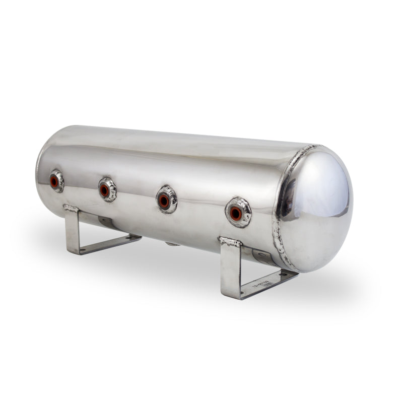 Air Lift AIRLIFT 2.5 Gal Alum Air Tank - (4) 1/4" face ports, & 1/4" drain port - 20" L