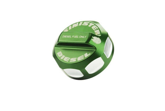797 Offroad Sinister Diesel 08-16 Ford Powerstroke 6.4/6.7L Fuel Cap- Green