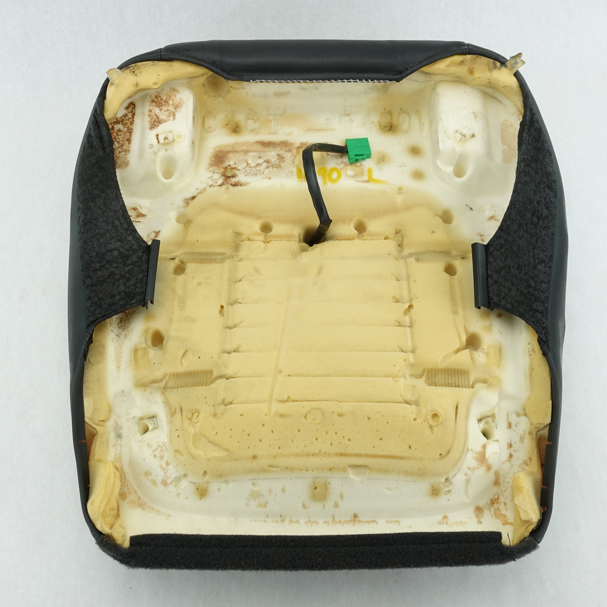 Damage 2006 Pontiac Torrent Driver Left Front Bottom Cushion Leather Black - image 8