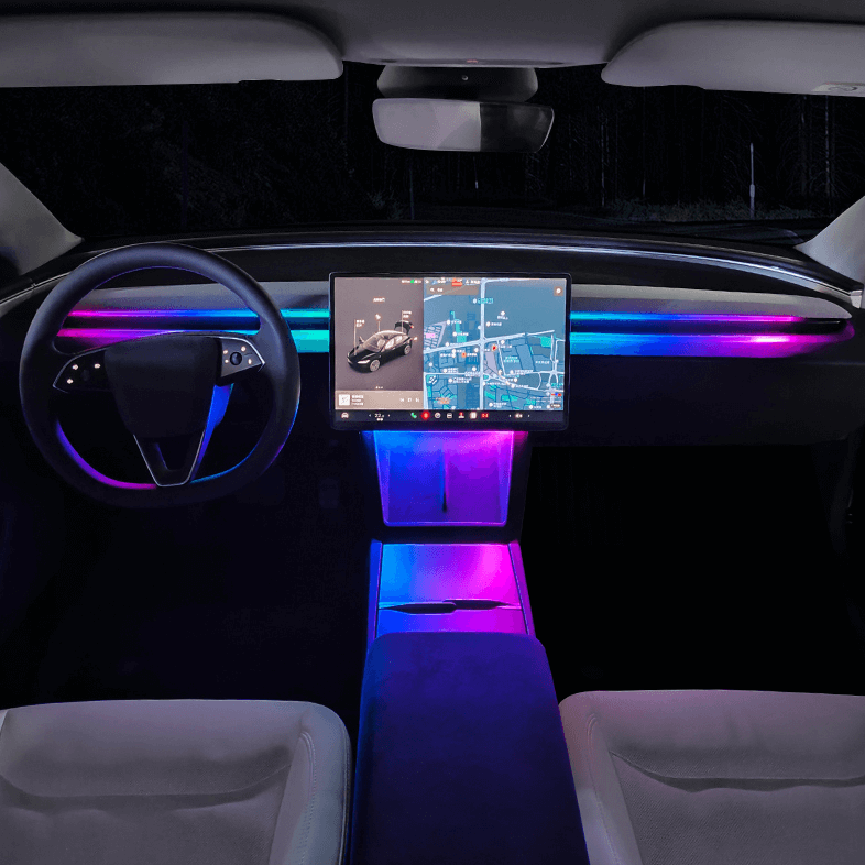 Tesery Dashboard Ambient Light Kits for Model 3 Highland & Model Y Juniper