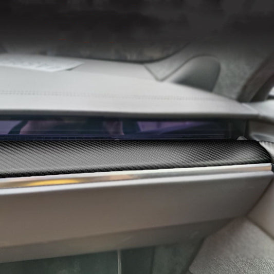 Tesery Dry Carbon Fiber Dashboard Panel Overlay for Model S/X 2021+ | 3 Finishes | UV Protected | Peel & Stick