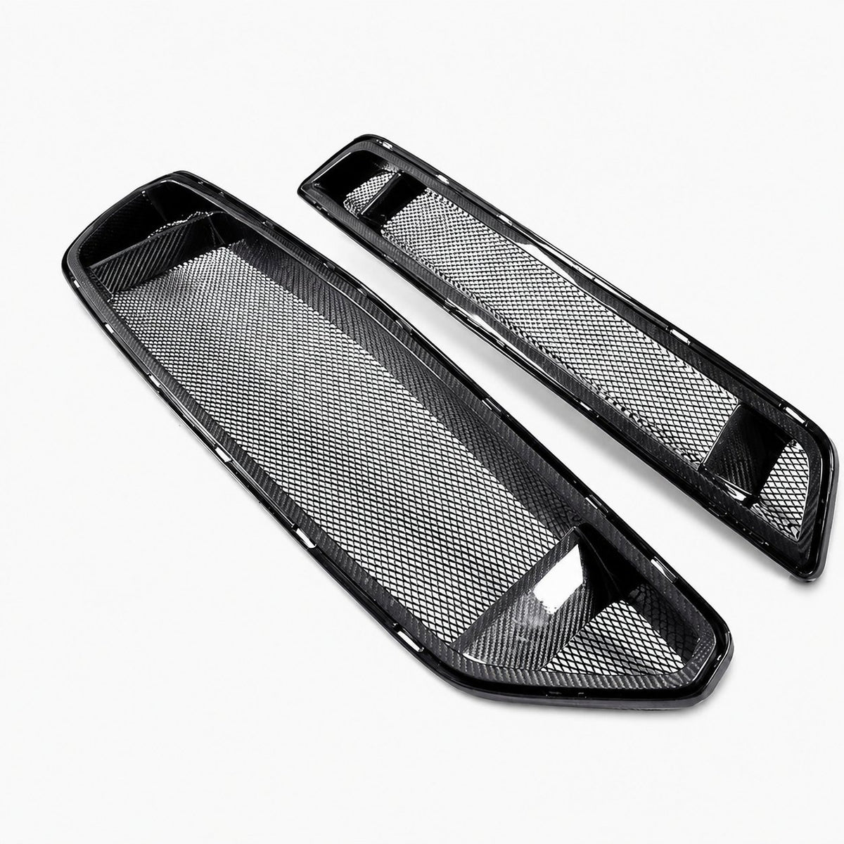 Dry Carbon Fiber Front Grille Trim for Ford Mustang - image 3
