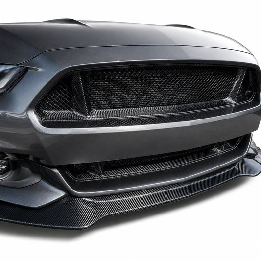 Dry Carbon Fiber Front Grille Trim for Ford Mustang