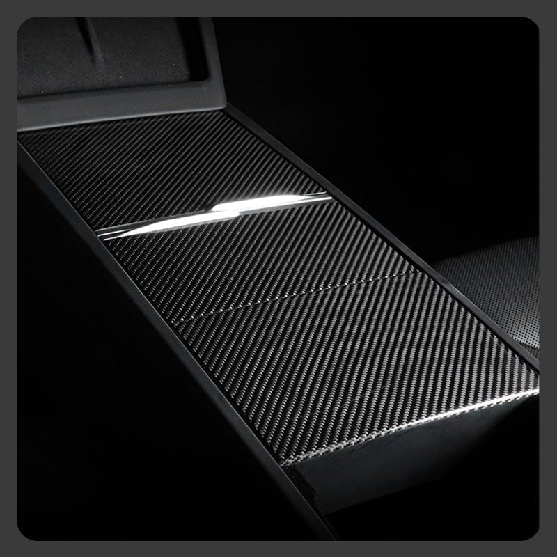 Tesery Dry Carbon Fiber Panel Console Wrap For Model Y Juniper / Model 3 Highland / Model YL