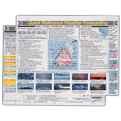 Davis Instruments Weather Forecasting Quick Reference Cards - 131