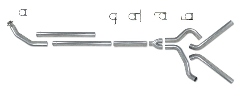 Diamond Eye Kit 4in TB Mflr Rplcment Pipe Dual SS: 94-02 Dodge Cummins 5.9L