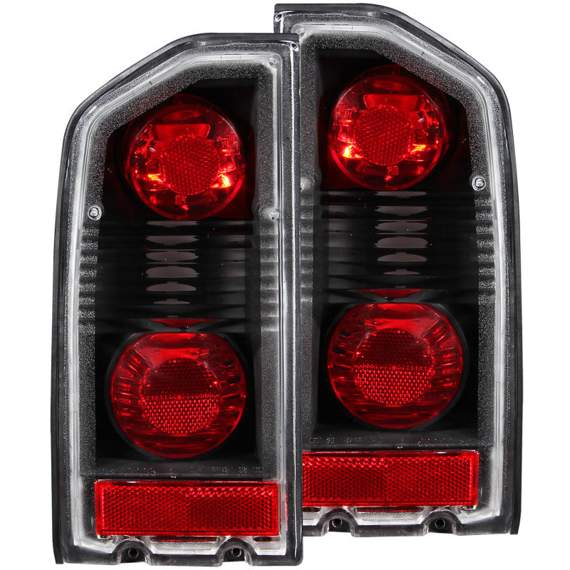 89-98 Sidekick Tail Light Pair, Black, ANZO 211134