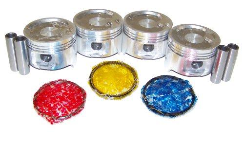 DNJ Piston and Ring Set 1983-1988 Chevrolet, Toyota 1.6L