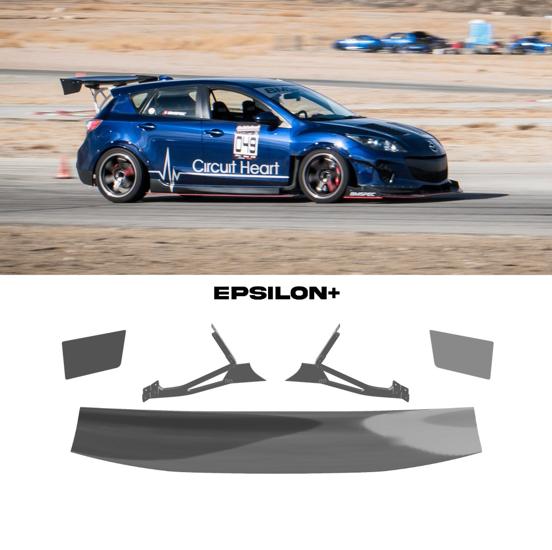 FAST GT Wing – Mazdaspeed3 Gen2 (BL, 2010-2013)