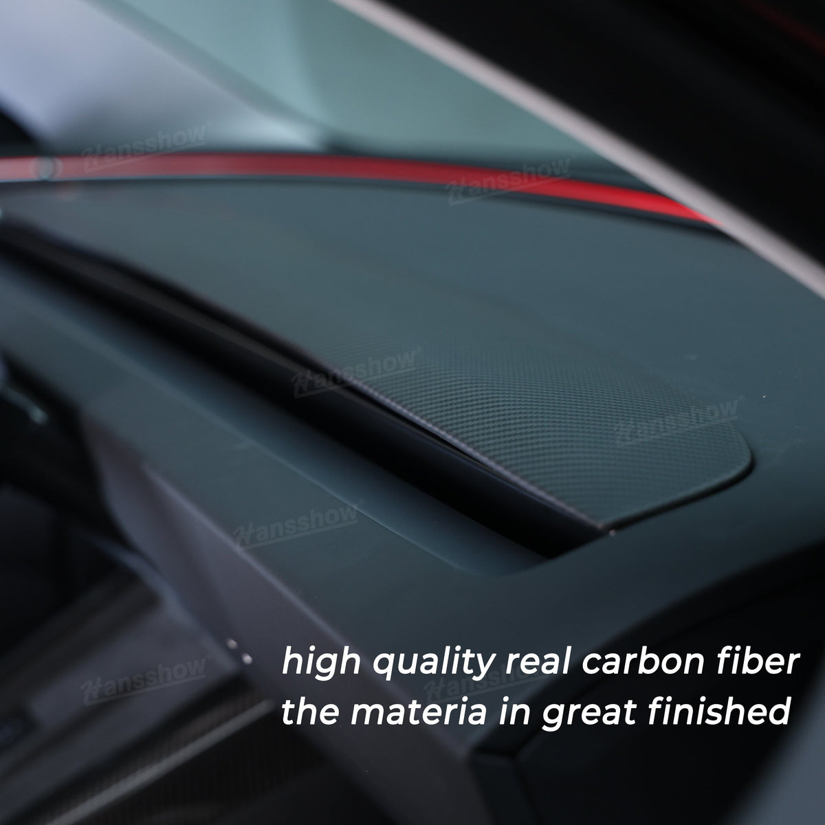 EV Bandit Tesla Dashboard Panel Trim Replacement In Real Carbon Fiber for Model 3 Highland & Y Juniper - image 4