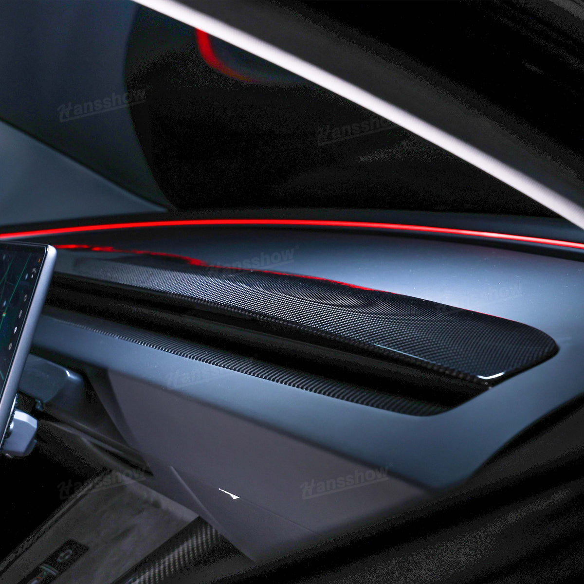 EV Bandit Tesla Dashboard Panel Trim Replacement In Real Carbon Fiber for Model 3 Highland & Y Juniper - image 7