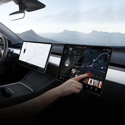 Tesery Exclusive Passenger Entertainment Screen for Tesla Model 3 / Model Y / YL (LHD)