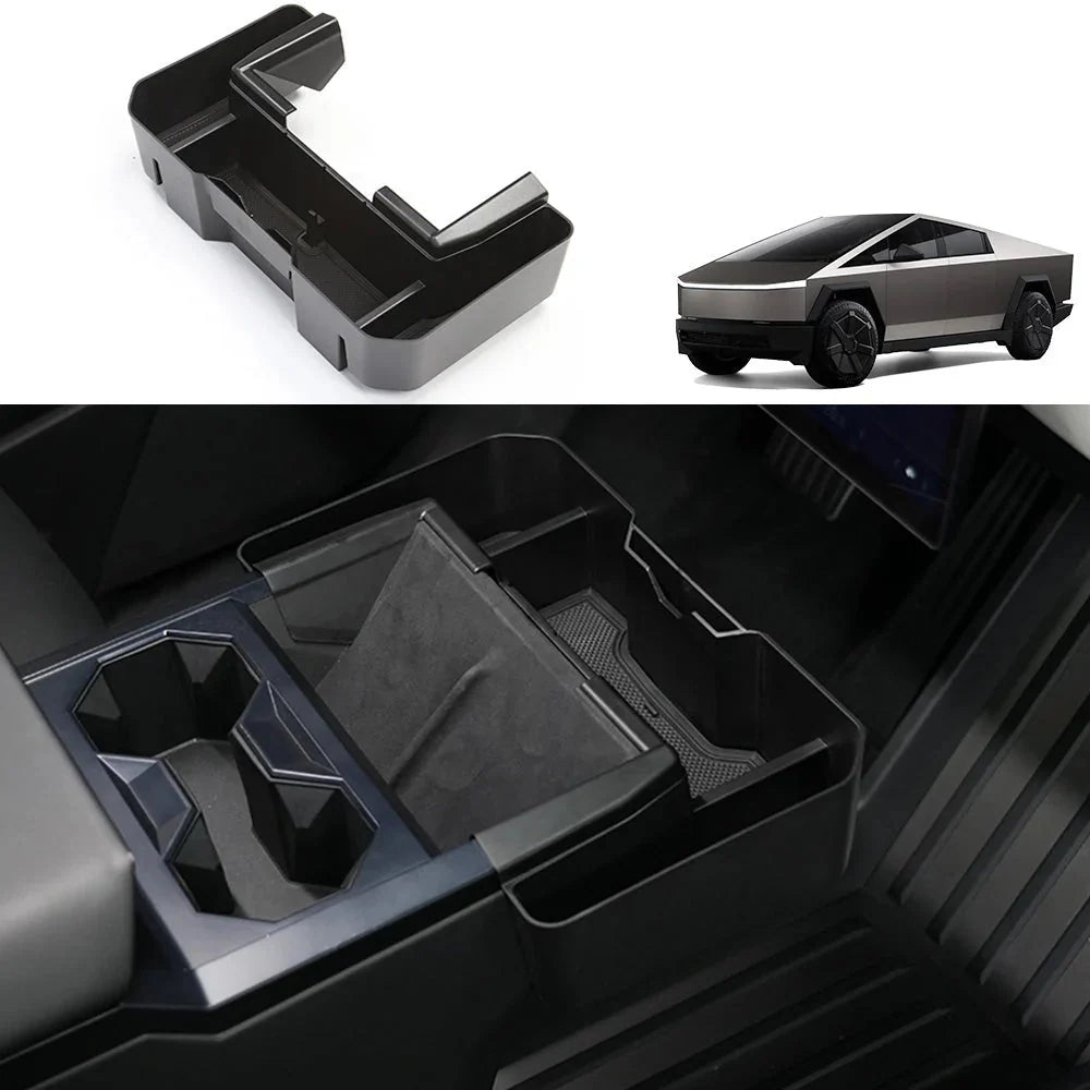 Tesery Extended Center Console Organizer Storage Box for Cybertruck