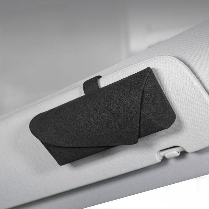 EVSTITAN Suede Car Eyeglass Case