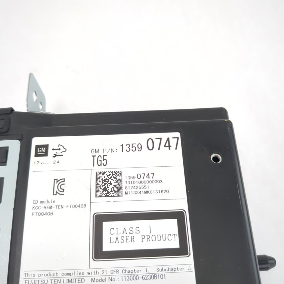 GM 2013 2014 2015 Silverado Sierra Disc Player CD Radio Module