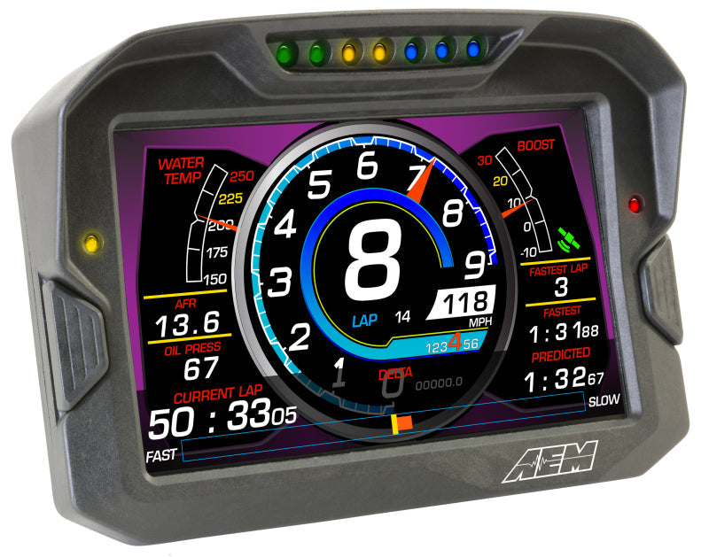 AEM Electronics Digital Dash, CD-7L, Carbon Housing, Data Logging, CAN Bus, Kit