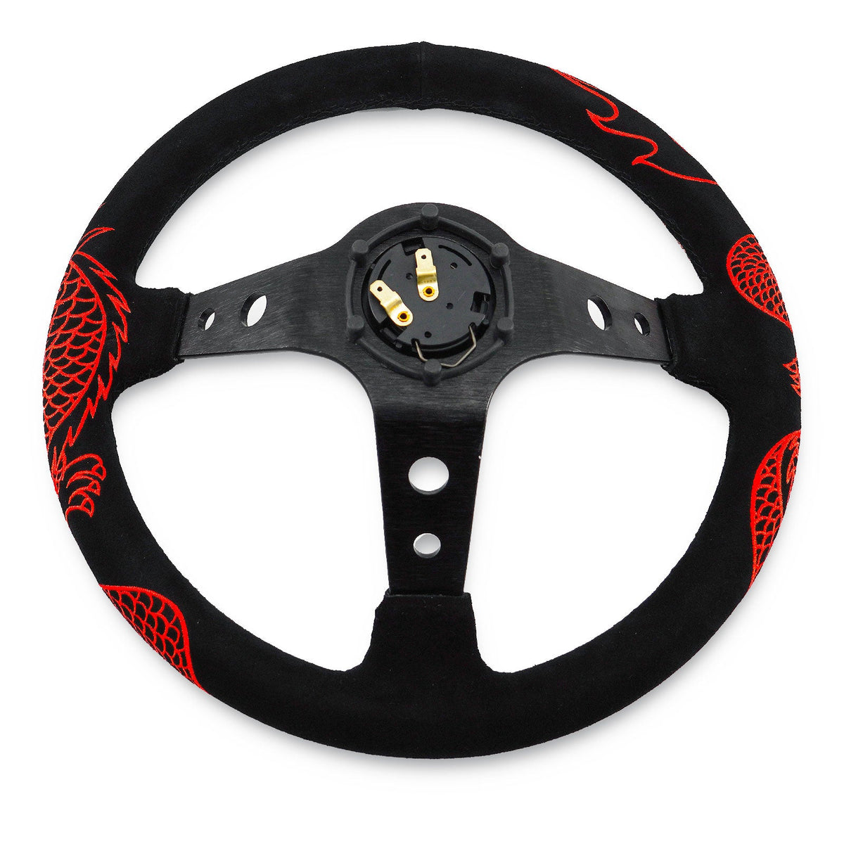 Bull Boost Track Ready 350MM Steering Wheel + Hub Adapter Kit For Subaru Impreza WRX