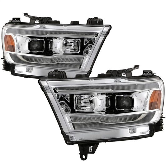 Spyder Dodge Ram 19-20 Halogen Model Projector Headlights Chrome PRO-YD-DR19HALSI-SEQ-C 5087409