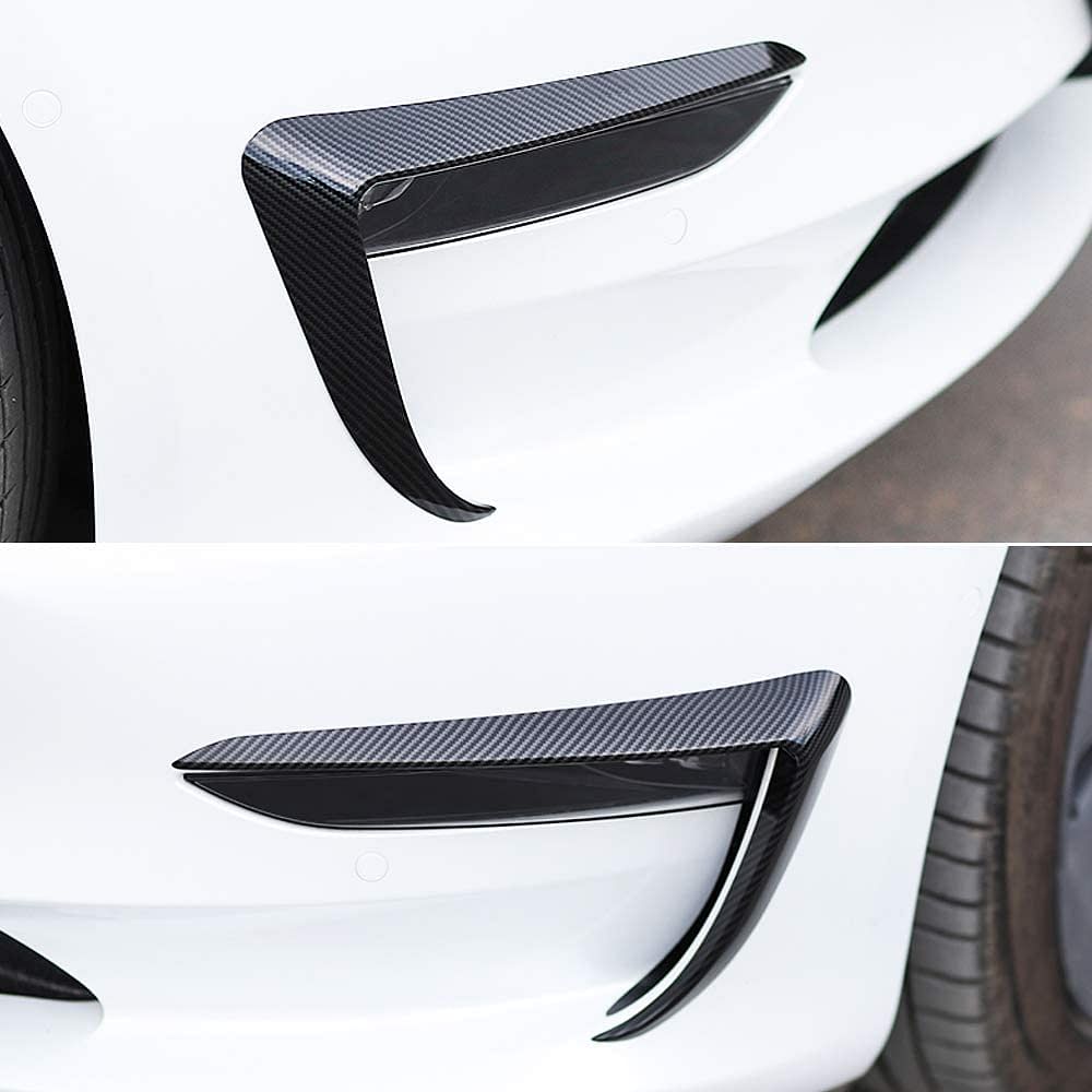 Tesery Front Fog Light Eyebrow Trim for Model 3/Y | 4 Finishes | 2-Pack