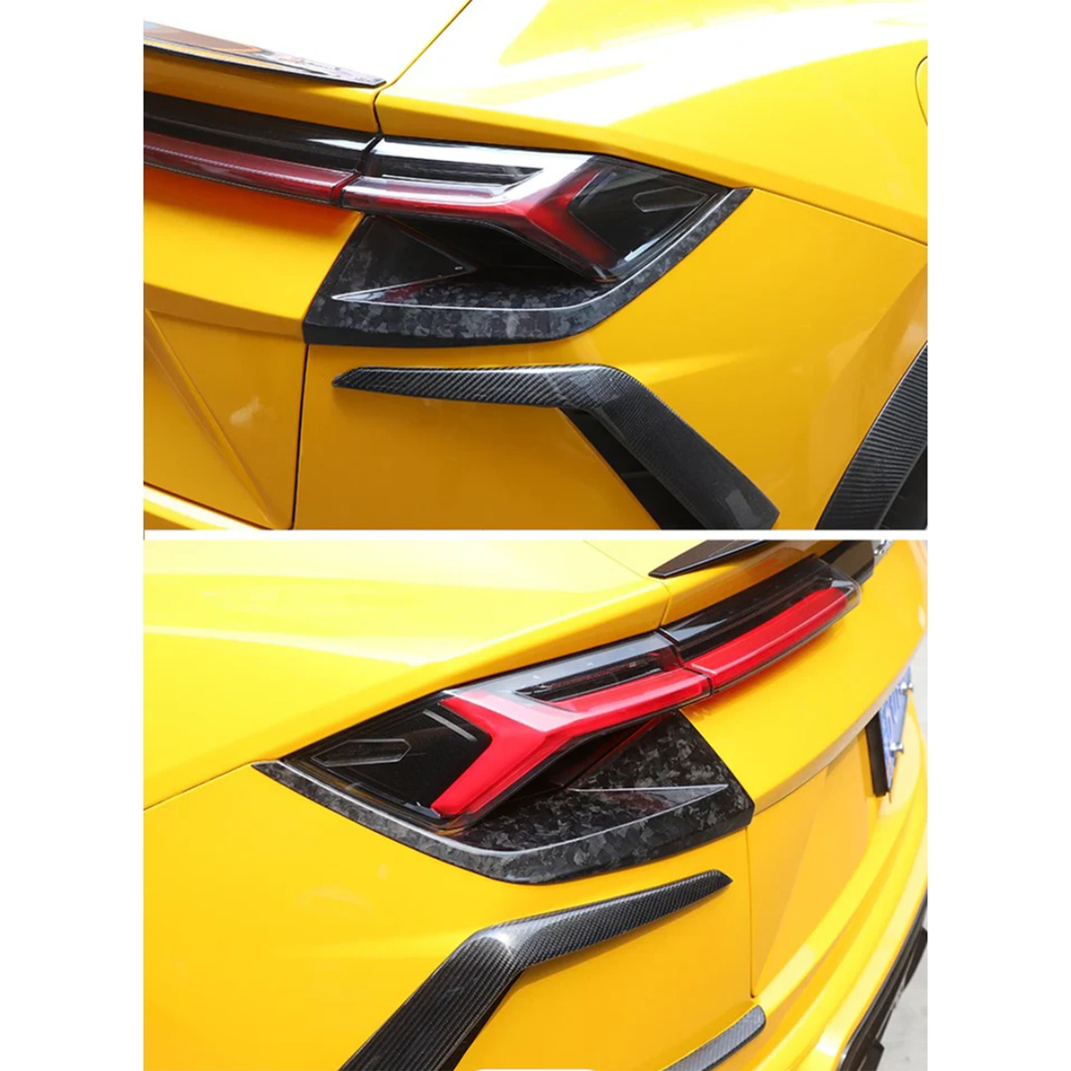 Bull Boost Dry Carbon Fiber Tail Light Trim for Lamborghini Urus