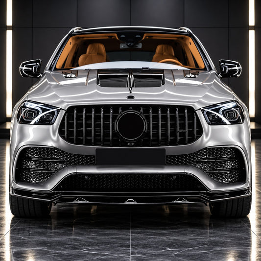 Gloss Black GTR Style Front Grille for Mercedes Benz GLE AMG W167