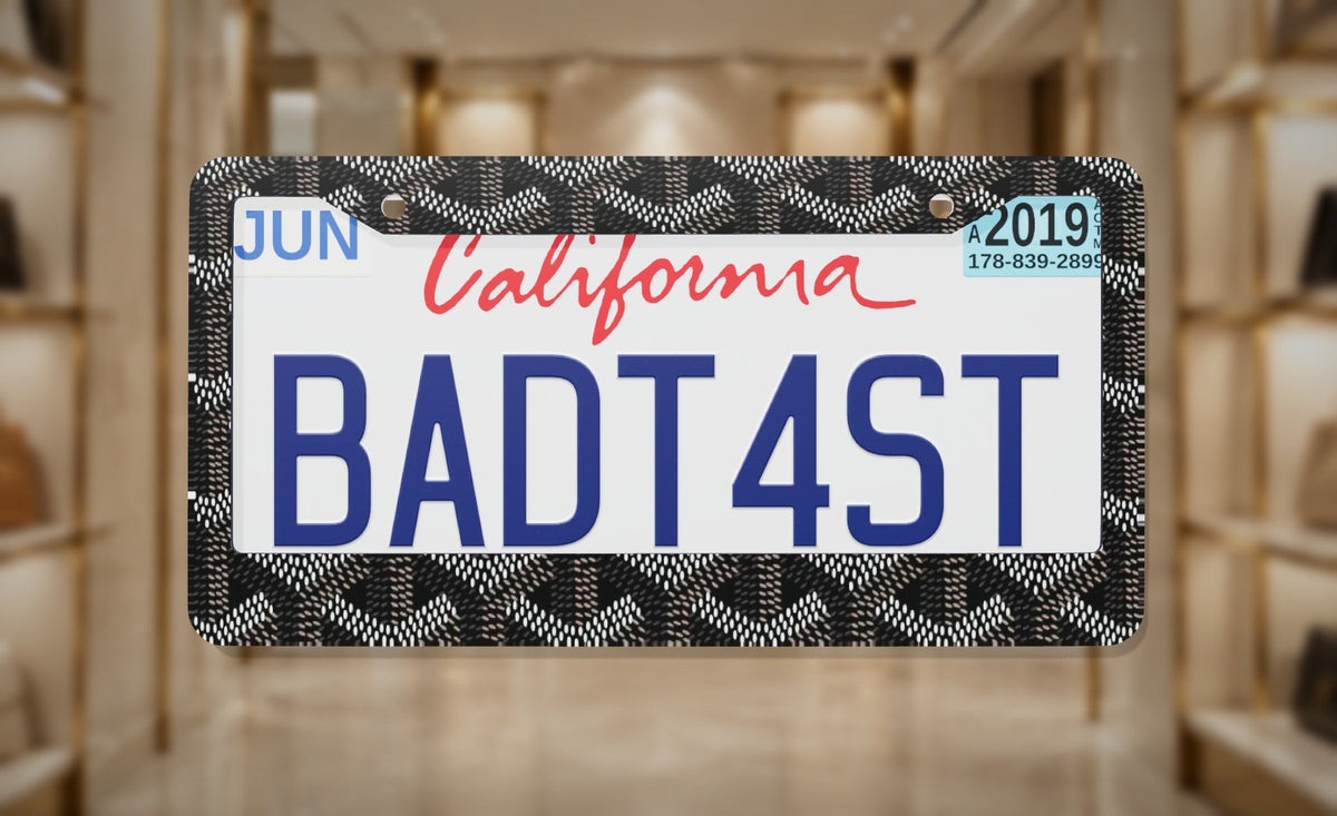 Gd (Black) License Plate Frame
