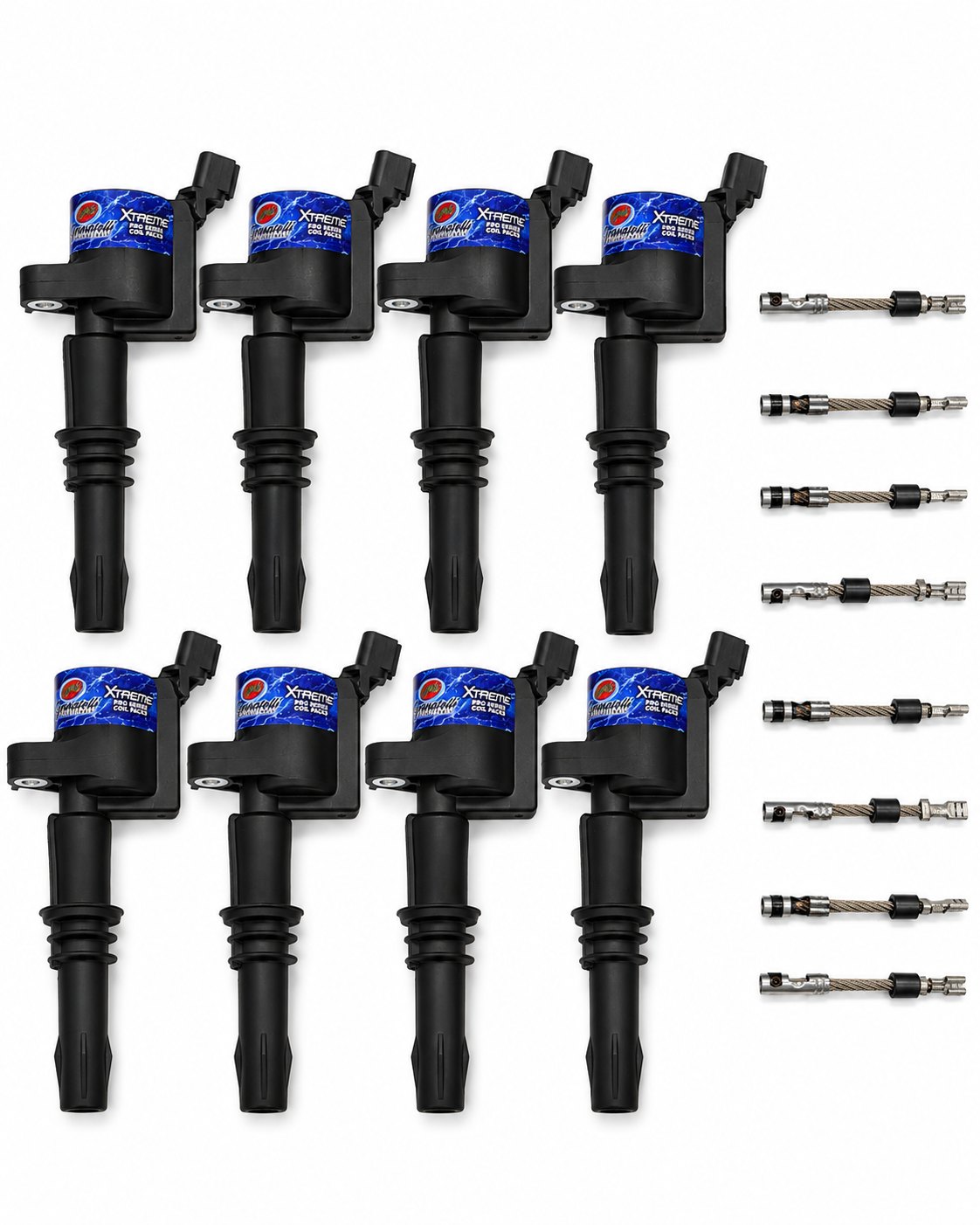 Granatelli 65kV Coil Packs & Connector Kit for 2005–2008 Ford 4.6L & 5.4L 3V – 28-1812SC