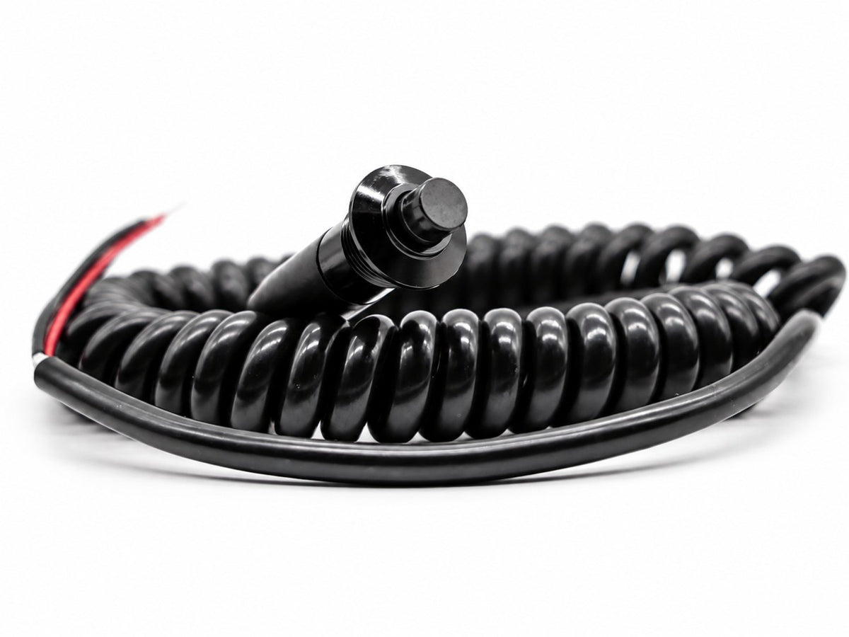 Granatelli Black Pin Head Momentary Push Button Switch w/ 6' Retractable Cord – 810101B