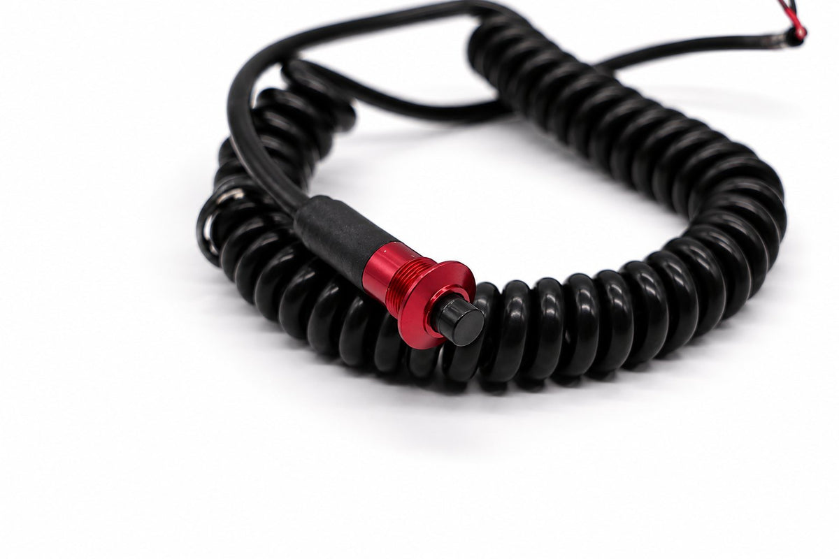 Granatelli Red Pin Head Momentary Push Button Switch w/ 6' Retractable Cord – 810101R - image 3