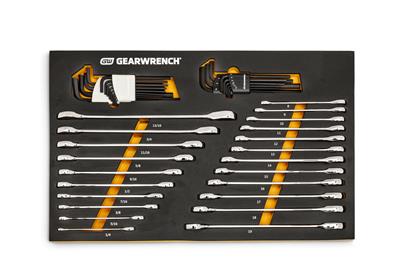 GearWrench Combination Ratcheting Wrench Modular Tool Sets - 86528
