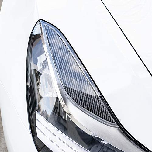 Tesery Headlight eyelid trimming eyebrow stickers suitable for Tesla Model 3 (2017-2021)