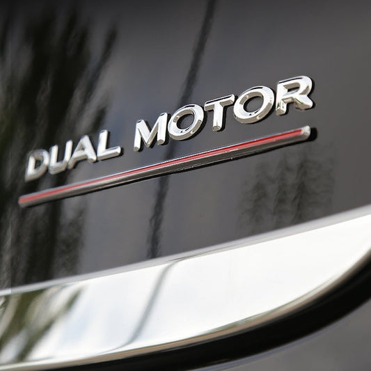 Tesery Performance Tail Dual Motor Badge for Tesla | ABS | 2 Colors | 3M Adhesive