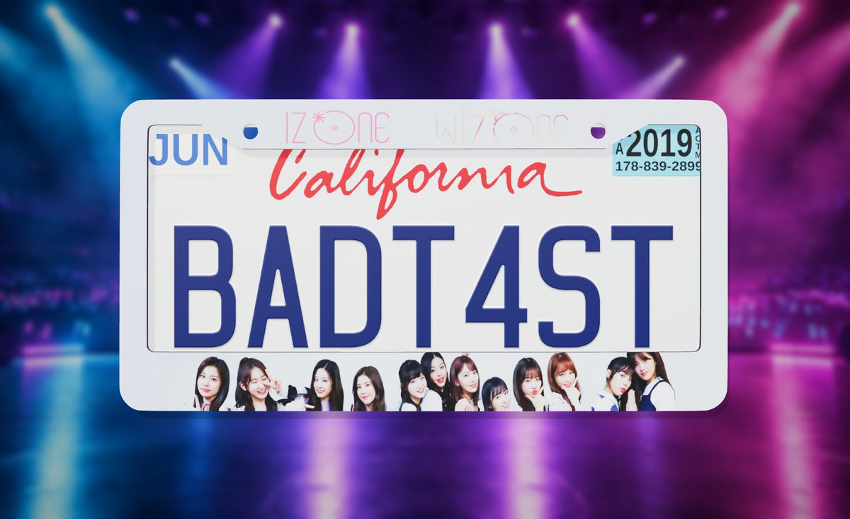 I*Zone Kpop License Plate Frame