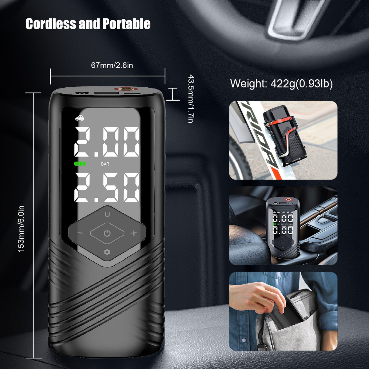 Tesery Intelligent Tire Pump for Cars