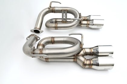 JDMuscle Invidia [22-26 WRX] Twin Loop 3.5in. Single Layer S.S Tip Axle-Back Exhaust