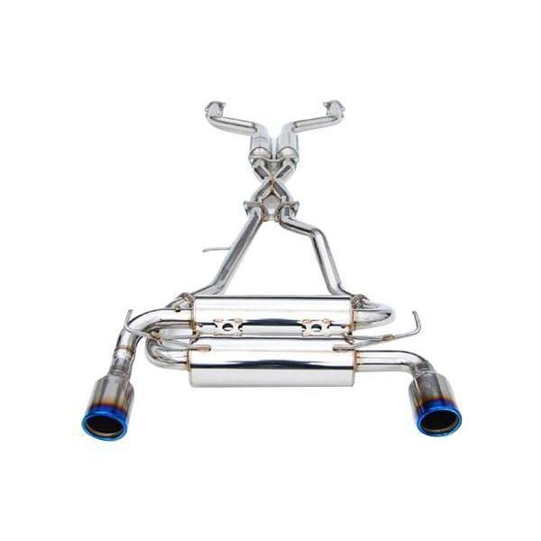 JDMuscle Invidia [08-13 G37] Gemini Cat-Back Exhaust with Rolled Titanium Tips - Coupe