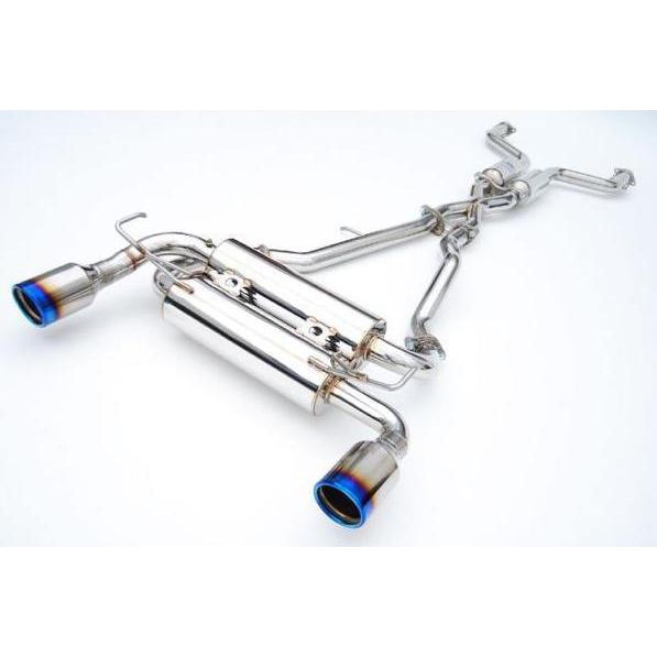 JDMuscle Invidia [03-09 350Z] Gemini Cat-Back Exhaust - Rolled Titanium Tips
