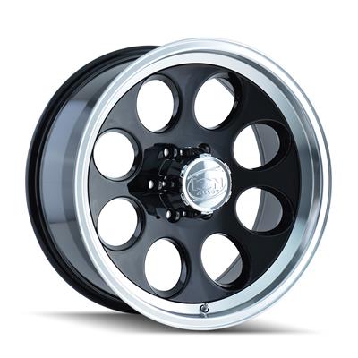 Ion-Style ION Alloy Series 171 Gloss Black Wheels with Machined Lip - 1716865B