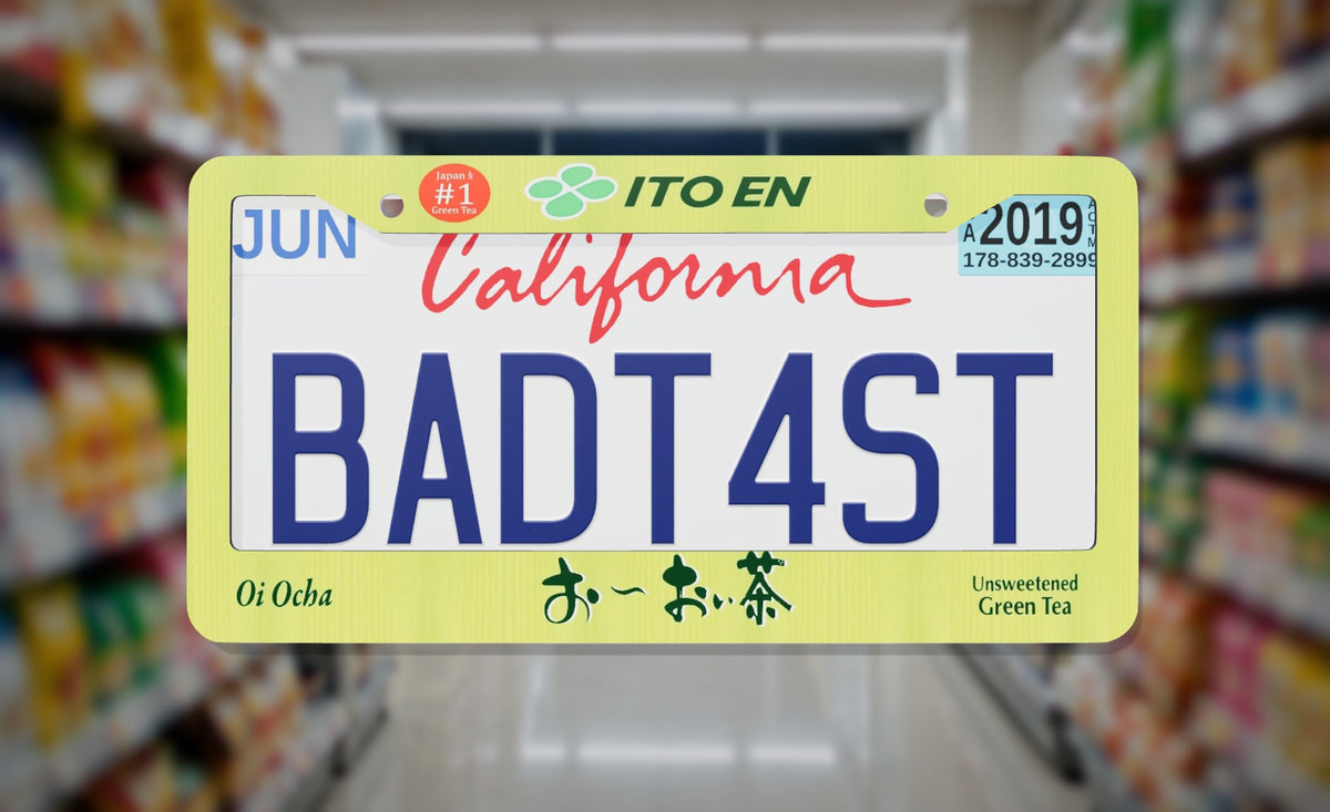 Ito En Green Tea License Plate Frame