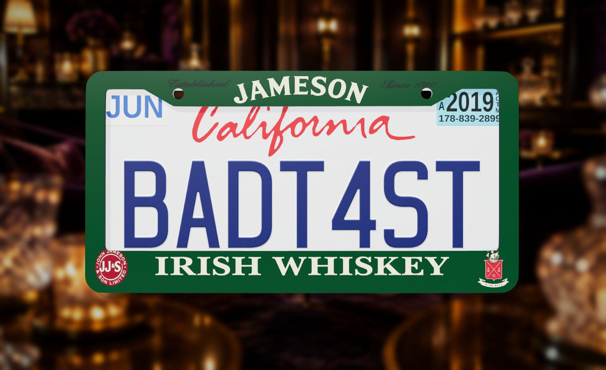 Jameson Whisky License Plate Frame