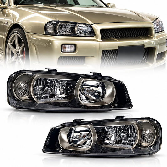 Japan Made LED Headlights for Nissan Skyline R34 GTR GTT